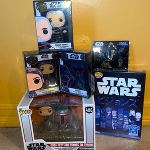 Funko POP Star Wars Bundle - lot of 6 NIB NEW